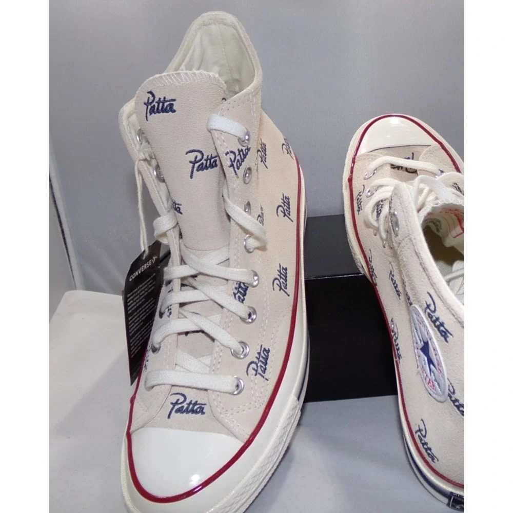 Converse Men's X Patta Chuck 70 Sneakers Natural Ivory A12831C Hight Top Size 9 - Picture 7 of 8
